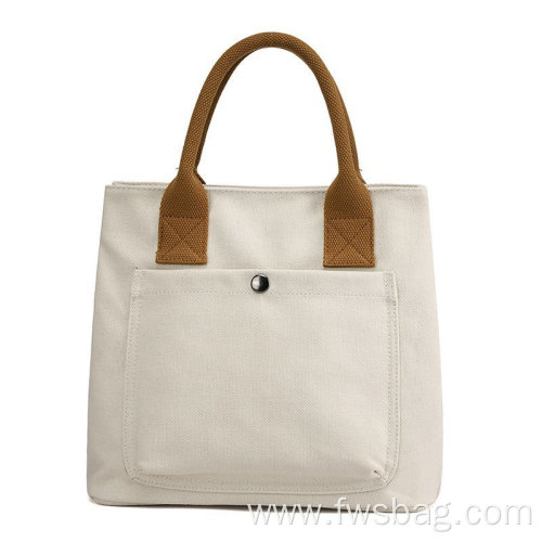 2022 Wholesale High Quality Canvas Bags Casual Fashion Handbags For Women Man Plain Blank Canvas Tote Bags